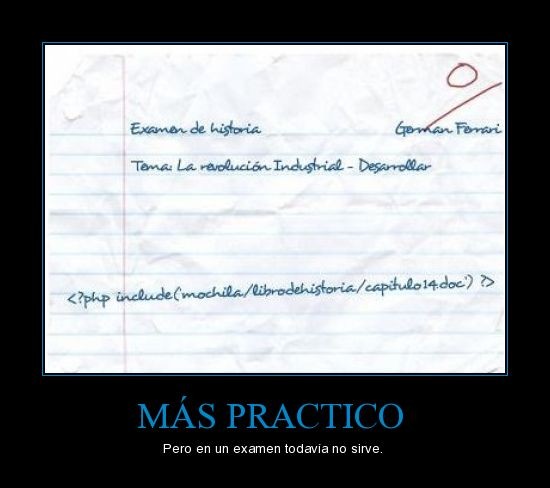 Asi deberia hacer los examenes