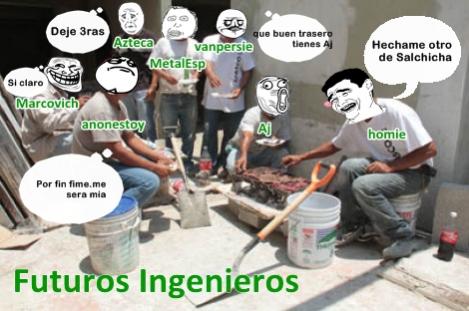 Aqu� a la hora de la comida la banda de fime.me